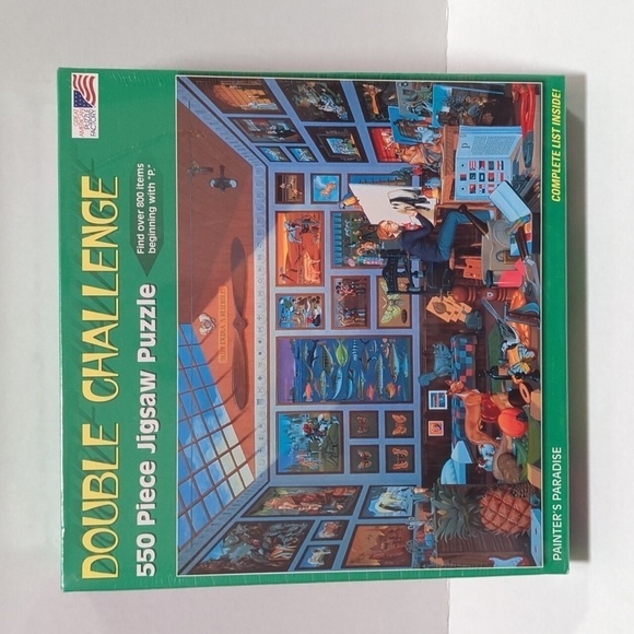 Great American Puzzle Factory Painter's Paradise 550 Piece Puzzle By Mike Wilks - Picture 1 of 7